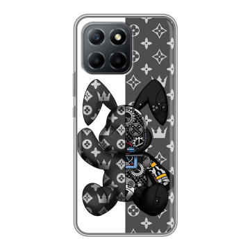 Силиконовый чехол на Huawei Honor 70 Lite 5G с принтом Луи робот