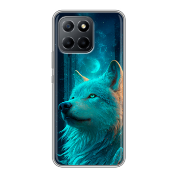 Силиконовый чехол на Huawei Honor 70 Lite 5G с принтом бабочки саккура
