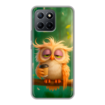 Силиконовый чехол на Huawei Honor 70 Lite 5G с принтом сова