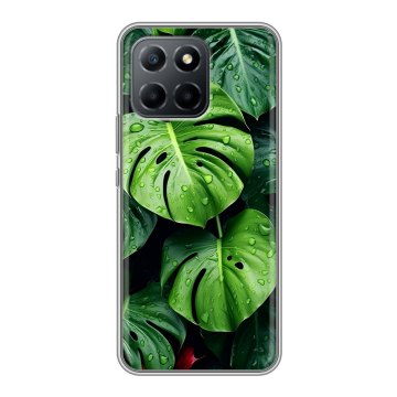 Силиконовый чехол на Huawei Honor 70 Lite 5G с принтом Листья
