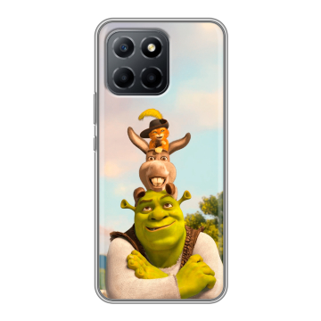 Силиконовый чехол на Huawei Honor 70 Lite 5G с принтом Шрек Shrek