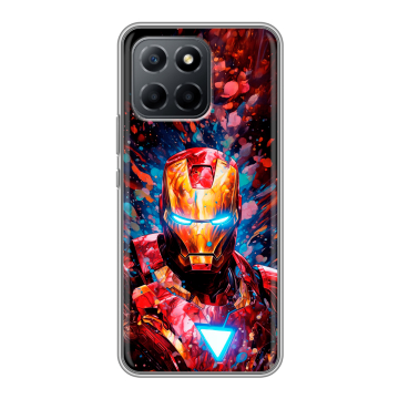 Силиконовый чехол на Huawei Honor 70 Lite 5G с принтом Железный человек Ironman