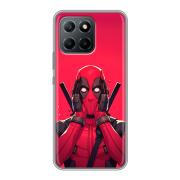 Силиконовый чехол на Huawei Honor 70 Lite 5G с принтом Дедпул Deadpool