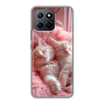 Силиконовый чехол на Huawei Honor 70 Lite 5G с принтом котята котики Силиконовый чехол на Huawei Honor 70 Lite 5G с принтом котята котики