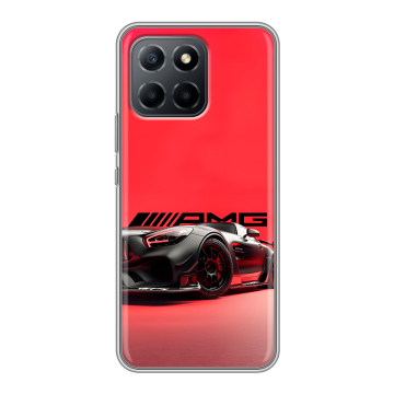 Силиконовый чехол на Huawei Honor 70 Lite 5G с принтом Мерседес Mercedes AMG