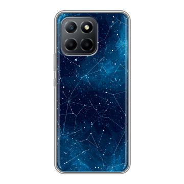 Силиконовый чехол на Huawei Honor 70 Lite 5G с принтом Космос звезды