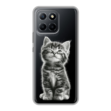 Силиконовый чехол на Huawei Honor 70 Lite 5G с принтом Котенок