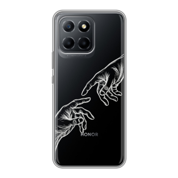Силиконовый чехол на Huawei Honor 70 Lite 5G с принтом Сотворение мира