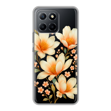 Силиконовый чехол на Huawei Honor 70 Lite 5G с принтом Цветы