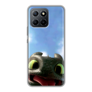 Силиконовый чехол на Huawei Honor 70 Lite 5G с принтом Как приручить дракона