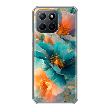 Силиконовый чехол на Huawei Honor 70 Lite 5G с принтом Цветы