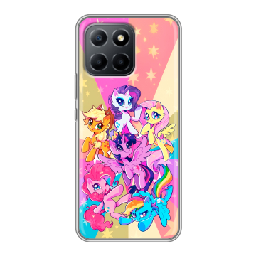 Силиконовый чехол на Huawei Honor 70 Lite 5G с принтом My little pony Дружба чудо
