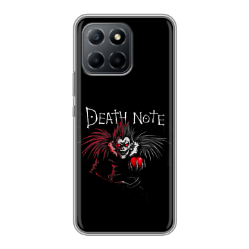 Силиконовый чехол на Huawei Honor 70 Lite 5G с принтом Death note Тетрадь смерти