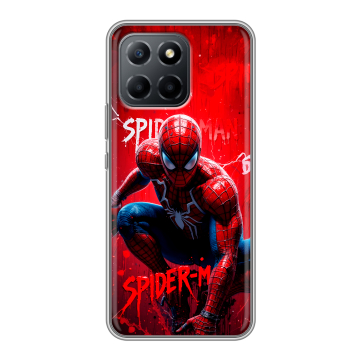 Силиконовый чехол на Huawei Honor 70 Lite 5G с принтом Spiderman Человек паук Силиконовый чехол на Huawei Honor 70 Lite 5G с принтом Spiderman Человек паук