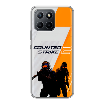 Силиконовый чехол на Huawei Honor 70 Lite 5G с принтом Counter Strike
