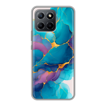 Силиконовый чехол на Huawei Honor 70 Lite 5G с принтом Мрамор блестки Силиконовый чехол на Huawei Honor 70 Lite 5G с принтом Мрамор блестки