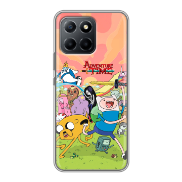 Силиконовый чехол на Huawei Honor 70 Lite 5G с принтом Adventure time Время приключений Силиконовый чехол на Huawei Honor 70 Lite 5G с принтом Adventure time Время приключений
