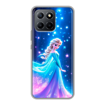 Силиконовый чехол на Huawei Honor 70 Lite 5G с принтом Холодное сердце Frozen