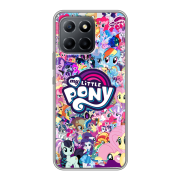 Силиконовый чехол на Huawei Honor 70 Lite 5G с принтом My little pony Дружба чудо