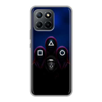 Силиконовый чехол на Huawei Honor 70 Lite 5G с принтом Игра Кальмара Силиконовый чехол на Huawei Honor 70 Lite 5G с принтом Игра Кальмара