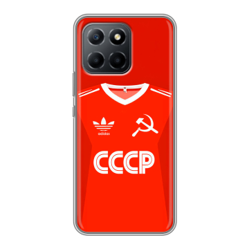 Силиконовый чехол на Huawei Honor 70 Lite 5G с принтом Флаг Герб СССР Силиконовый чехол на Huawei Honor 70 Lite 5G с принтом Флаг Герб СССР