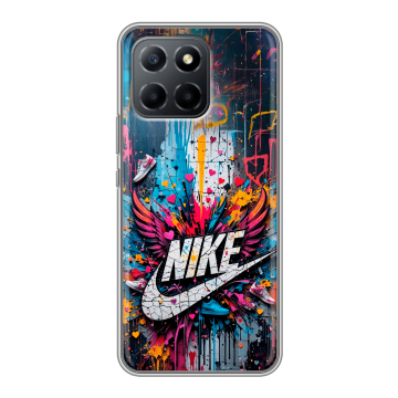 Силиконовый чехол на Huawei Honor 70 Lite 5G с принтом Nike Найк