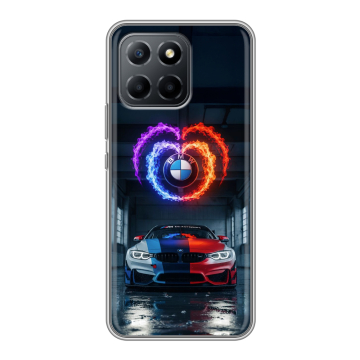 Силиконовый чехол на Huawei Honor 70 Lite 5G с принтом BMW БМВ