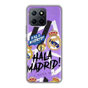 Силиконовый чехол на Huawei Honor 70 Lite 5G с принтом Real Madrid Реал Мадрид