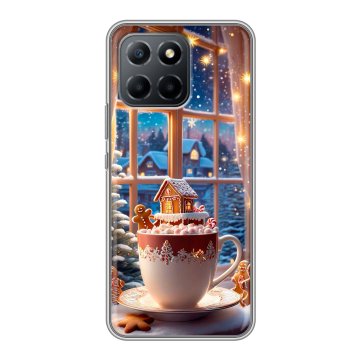Силиконовый чехол на Huawei Honor 70 Lite 5G с принтом Новый год Силиконовый чехол на Huawei Honor 70 Lite 5G с принтом Новый год