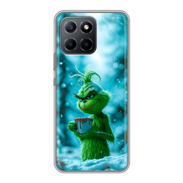 Силиконовый чехол на Huawei Honor 70 Lite 5G с принтом Новый год гринч Силиконовый чехол на Huawei Honor 70 Lite 5G с принтом Новый год гринч