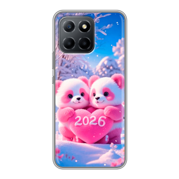 Силиконовый чехол на Huawei Honor 70 Lite 5G с принтом Новый год