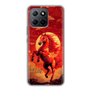 Силиконовый чехол на Huawei Honor 70 Lite 5G с принтом Новый год