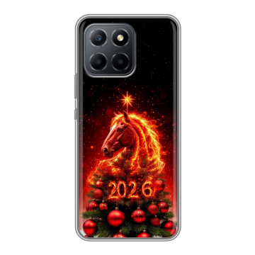 Силиконовый чехол на Huawei Honor 70 Lite 5G с принтом Новый год