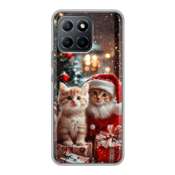 Силиконовый чехол на Huawei Honor 70 Lite 5G с принтом Новый год