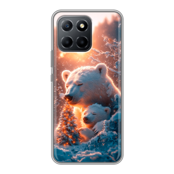 Силиконовый чехол на Huawei Honor 70 Lite 5G с принтом Новый год
