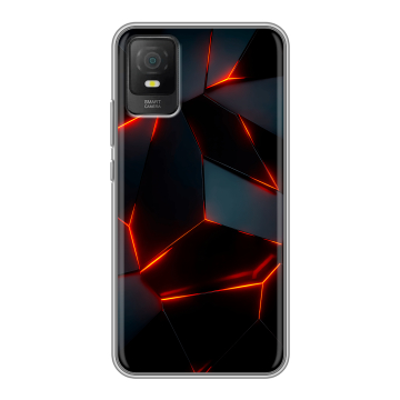 Силиконовый чехол на TCL 403 с принтом Яркие абстракции Силиконовый чехол на TCL 403 с принтом Яркие абстракции