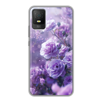 Силиконовый чехол на TCL 403 с принтом Розы цветы