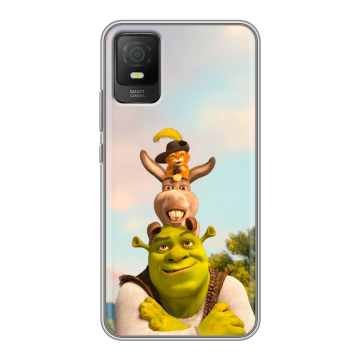 Силиконовый чехол на TCL 403 с принтом Шрек Shrek