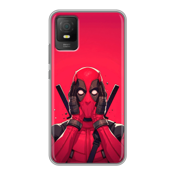 Силиконовый чехол на TCL 403 с принтом Дедпул Deadpool