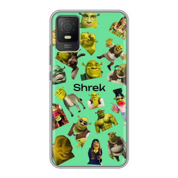 Силиконовый чехол на TCL 403 с принтом Шрек Shrek