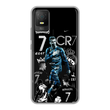 Силиконовый чехол на TCL 403 с принтом Реал Роналдо Силиконовый чехол на TCL 403 с принтом Реал Роналдо