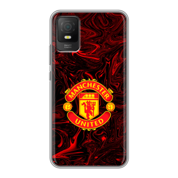 Силиконовый чехол на TCL 403 с принтом Manchester United