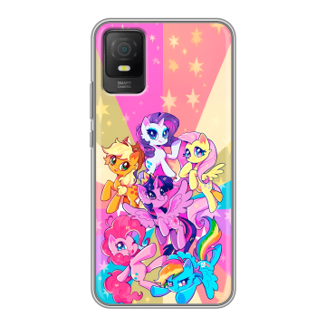 Силиконовый чехол на TCL 403 с принтом My little pony Дружба чудо Силиконовый чехол на TCL 403 с принтом My little pony Дружба чудо