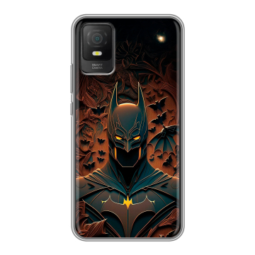 Силиконовый чехол на TCL 403 с принтом Batman Бэтмен