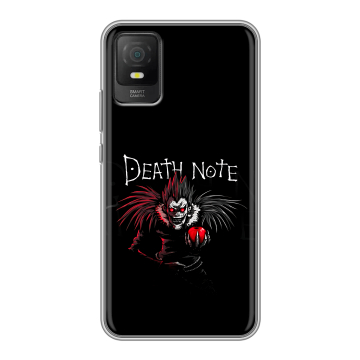 Силиконовый чехол на TCL 403 с принтом Death note Тетрадь смерти