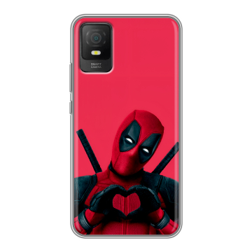 Силиконовый чехол на TCL 403 с принтом Дедпул Deadpool
