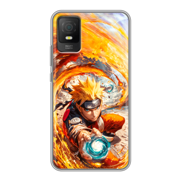 Силиконовый чехол на TCL 403 с принтом Аниме Наруто Naruto
