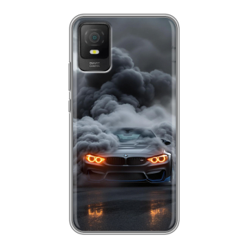 Силиконовый чехол на TCL 403 с принтом BMW БМВ