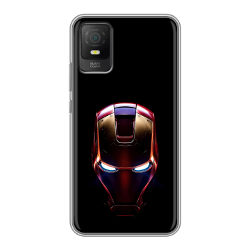 Силиконовый чехол на TCL 403 с принтом IronMan Железный человек