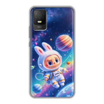 Силиконовый чехол на TCL 403 с принтом Labubu Лабубу